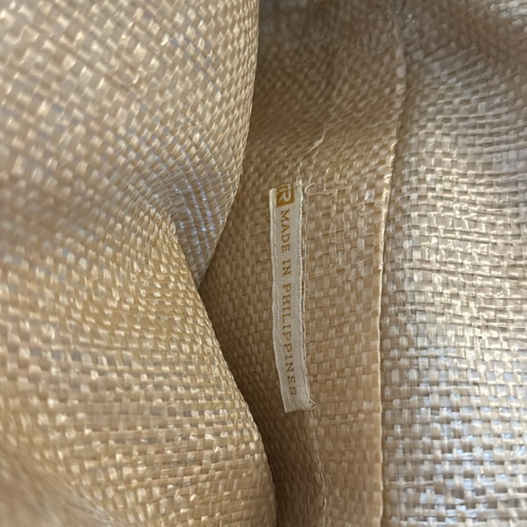 Vintage Embroidered Raffia Handbag - Picture 5 of 5